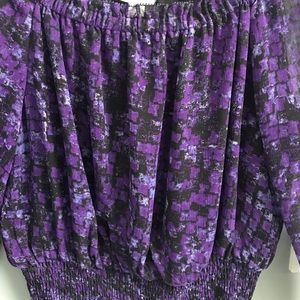 Charter club dress shirt. Sz 2P. Purple/Black